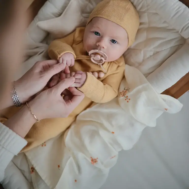 Mushie Organic Cotton Muslin Cloths 3-Pack -  Flowers