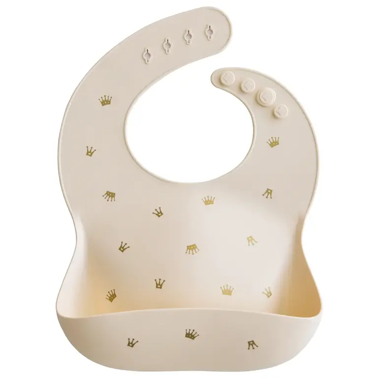 Mushie Silicone Bibs - Crowns