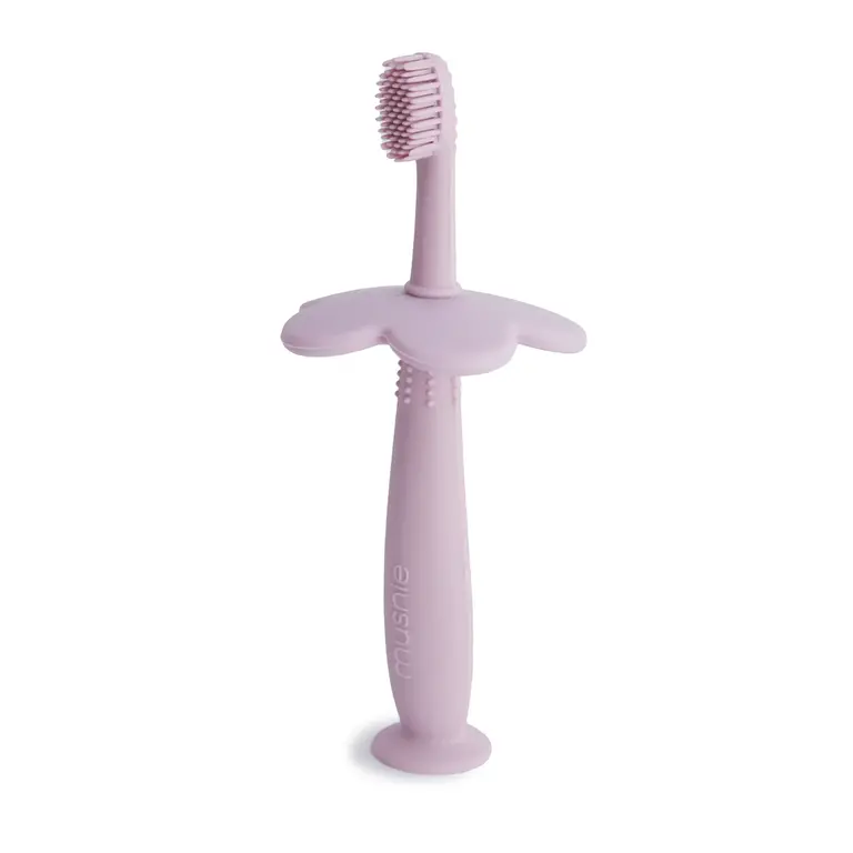 Mushie Toothbrush Flower - Soft Lilac