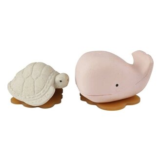 Hevea Squeeze & Splash Whale & Turtle - Pink