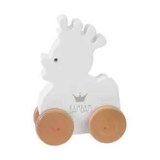 Bambam Wooden Duck on Wheels