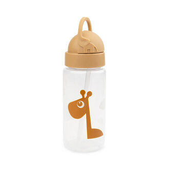 Done by Deer Straw bottle - Raffi - Mustard - 350 ml