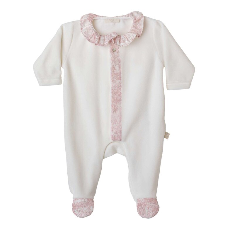 BabyGi Ivory Babygrow with Front Row Buttons Aurora