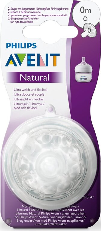 Avent Natural Zuigspeen Firstflow - 0M+