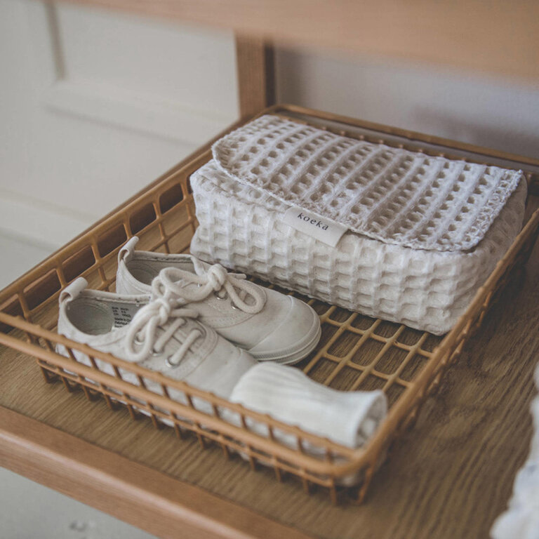 Koeka Hoes voor babydoekjes Wafel Antwerp - Natural