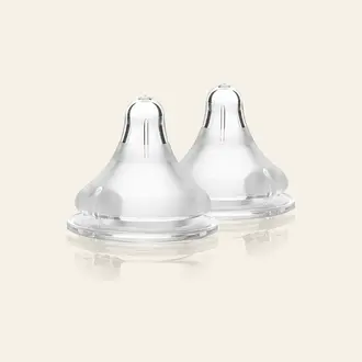 Lansinoh Speen snelle toevoer Natural Wave 2st (L)