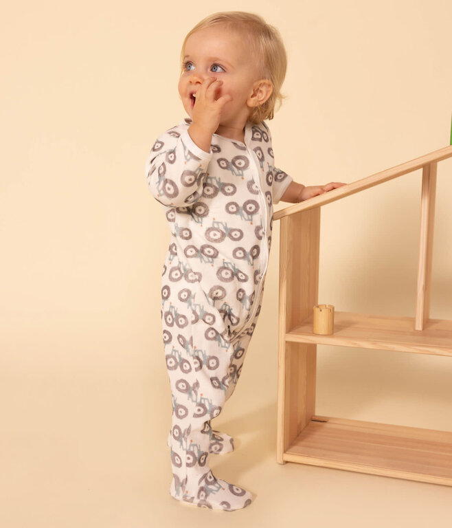 Petit Bateau Katoenen Tractorpyjama voor Meisjes/Jongens
