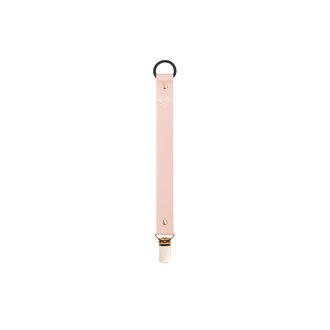 Bjällra of Sweden Pacifier Clip Faux Leather - Pink