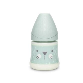 Suavinex Hygge - Bottle - Pa - Sili. - +0S - 150Ml - Green Whiskers