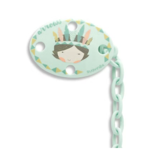 Suavinex Speenketting Fusion Ovaal - Blue Indian