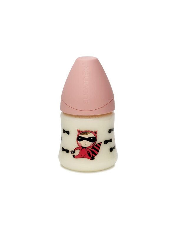 Suavinex Fles Anatomical - Silic. 3Pos. - Pink Secret - 150 ml