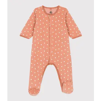 Petit Bateau Fluwelen Pyjama met Hartjesprint