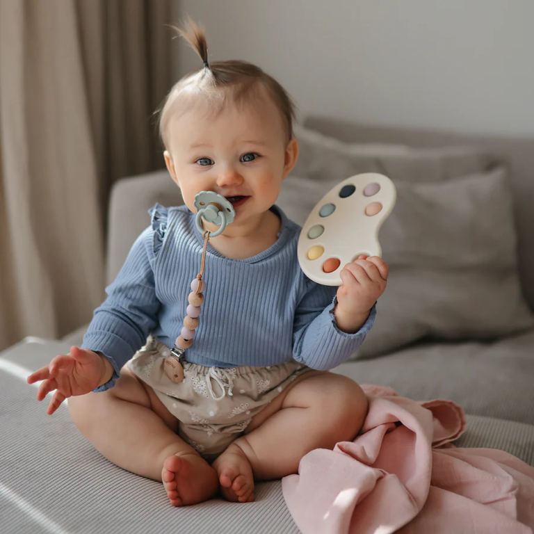 Mushie Press-toy paint palette - Multi