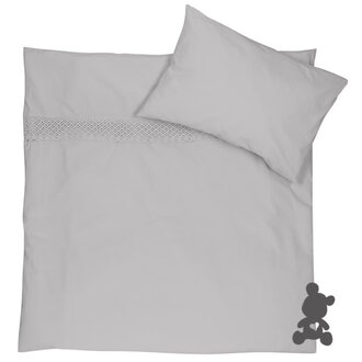 Koeka Dekbedovertrek Greenwich Lane - Silver Grey - 100x135