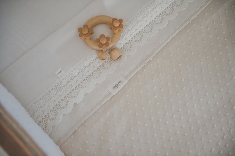 Koeka Wieglaken Crochet - Milky - 80x100