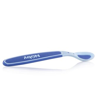 Nuby 3 Warmtegevoelige Lepels - 4M+ - Blauw