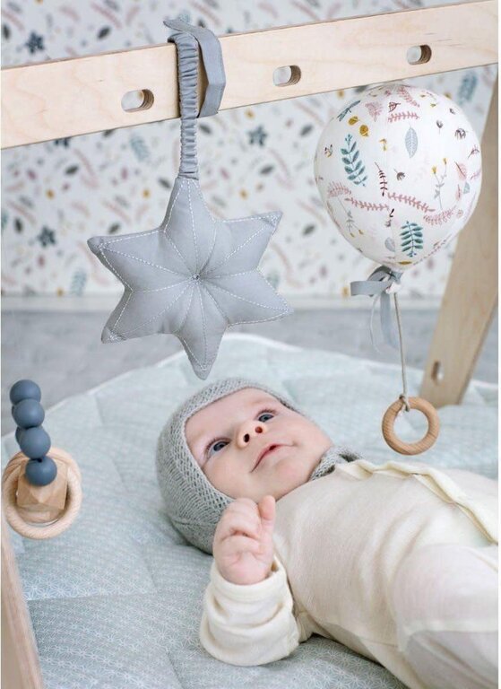 Cam Cam Copenhagen Play Gym Toy - Star with Crinkle Paper - Grey