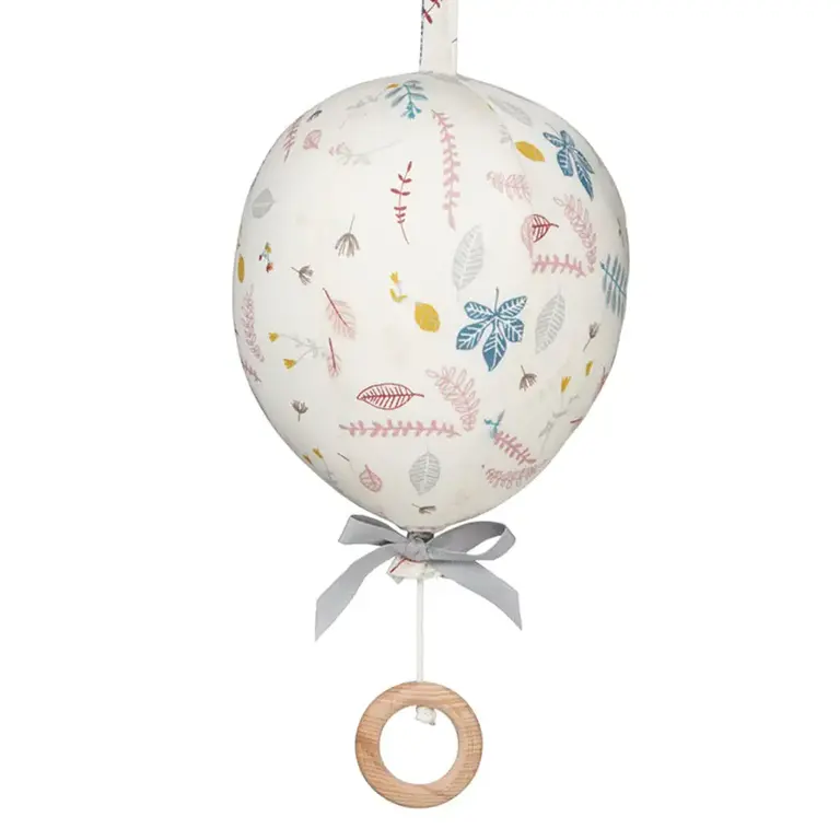 Cam Cam Copenhagen Play Gym Toy - Balloon + Bell - Pressed Leaves Rose