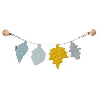 Cam Cam Copenhagen Pram Chain - Leaves Mix Mustard