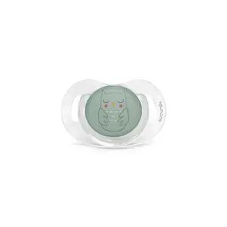 Suavinex Bonhomia - Soother - Sili. - Reversible - 0/6M - Owl Green