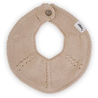 Saga-Copenhagen Knitted Bib - Flora - Nude