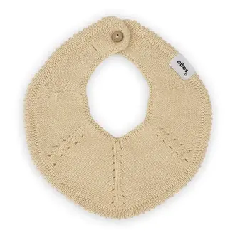Saga-Copenhagen Knitted Bib - Flora - Ginger