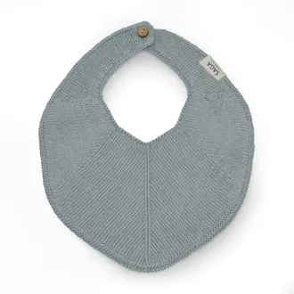 Saga-Copenhagen Knitted Bib - Fjola- Light Blue
