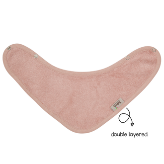 Timboo Bandana Bib Doubled 36X20Cm - Misty Rose