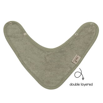 Timboo Bandana Bib Doubled 36X20Cm - Whisper Green