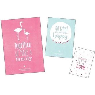 Little Dutch Posterset (3Pcs) Welcome - Pink