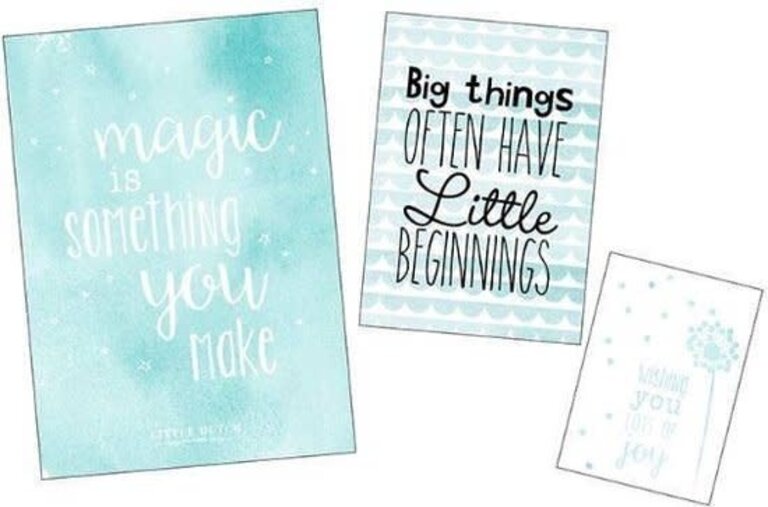 Little Dutch Posterset (3Pcs) Big Things - Mint