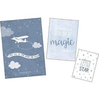 Little Dutch Posterset (3Pcs) Welcome - Blue