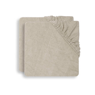 Jollein Aankleedkussenhoes Badstof 50x70cm - Nougat - 2 Stuks