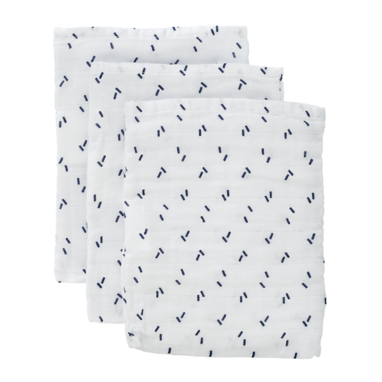 Fresk Wash cloth set 3 pc. Indigo Dots