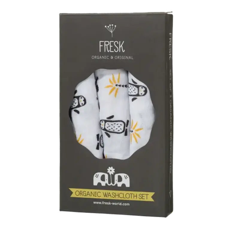 Fresk Wash cloth set 3 pcs. Pinguin