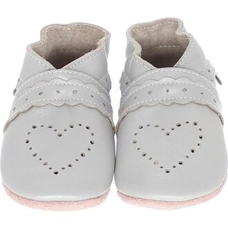 Bobux Soft Soles - Silver Sweet Heart - L