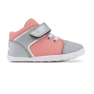 Bobux Step Up Street Beat Pink/Silver - Maat 20