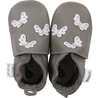 Bobux Soft Soles - Grey Butterflies - L