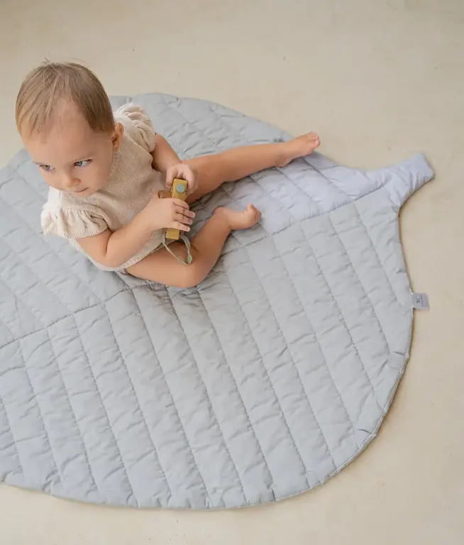 Toddlekind Leaf Organic Cotton Playmat - Stone