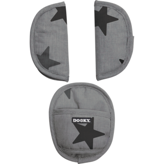 Dooky Universal pads Grey stars