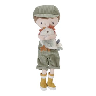 Little Dutch Knuffelpop Boer Jim met Kip - 35 cm