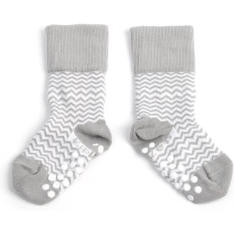 KipKep Anti-Slip Blijf Sokken - Grey - 12/18 Maand