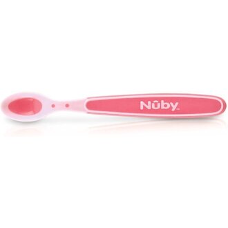 Nuby 3 Warmtegevoelige Lepels - 4M+ - Roze