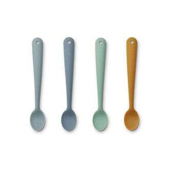 Liewood Siv Feeding Spoon 4-Pack - Blue Multi Mix