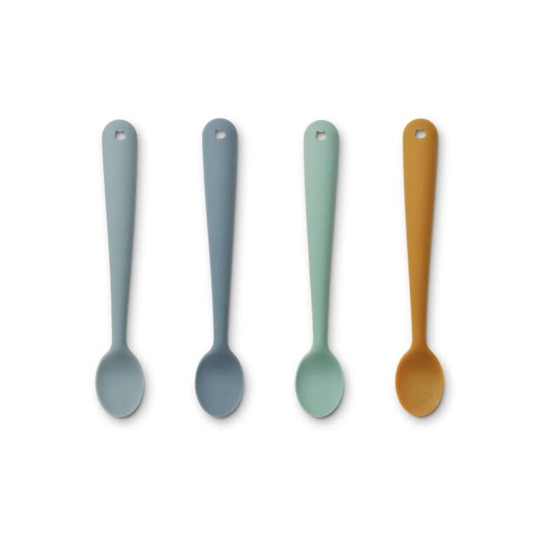 Liewood Siv Feeding Spoon 4-Pack - Blue Multi Mix