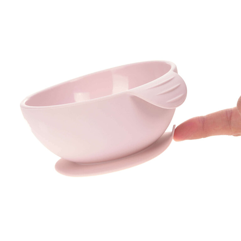 Lässig Silicone Bowl with Suction Pad - Pink