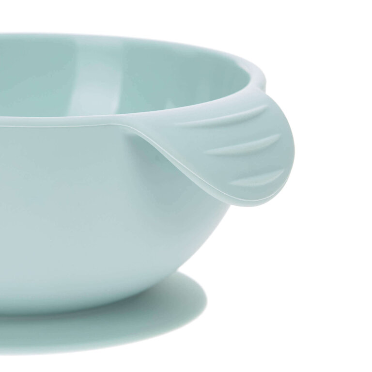 Lässig Silicone Bowl with Suction Pad - Blue