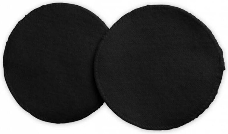 Carriwell Washable Breast Pads - Black - Soft Touch Cotton