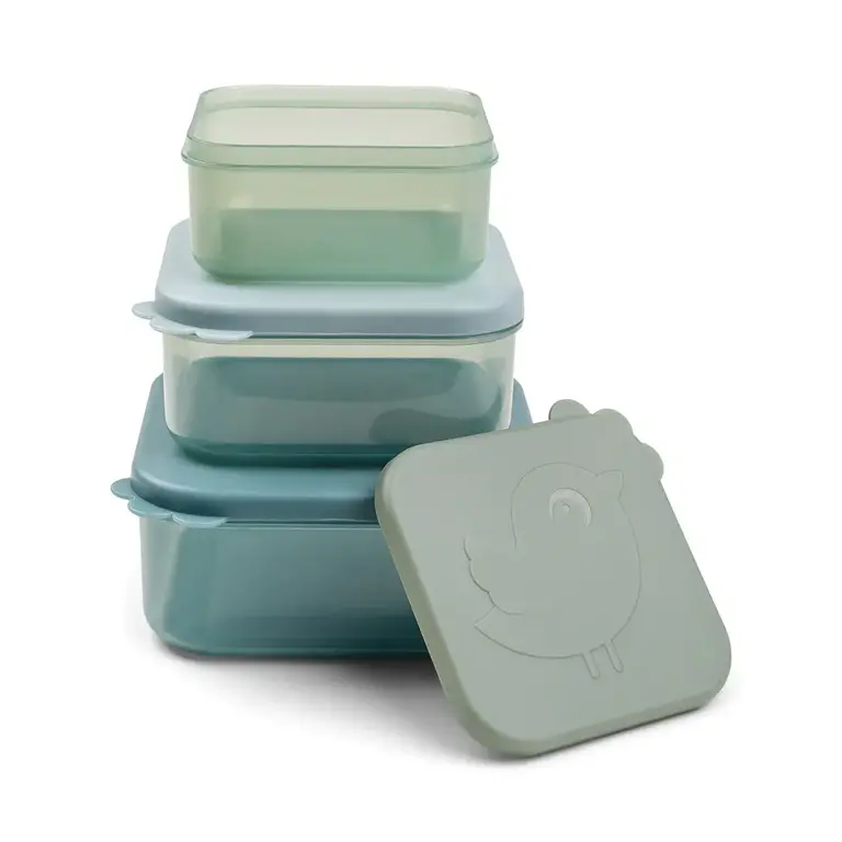 Done by Deer Snack box set 3 pcs Deer friends Blue