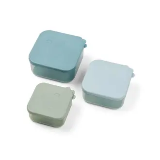 Done by Deer Snack box set 3 pcs Deer friends Blue